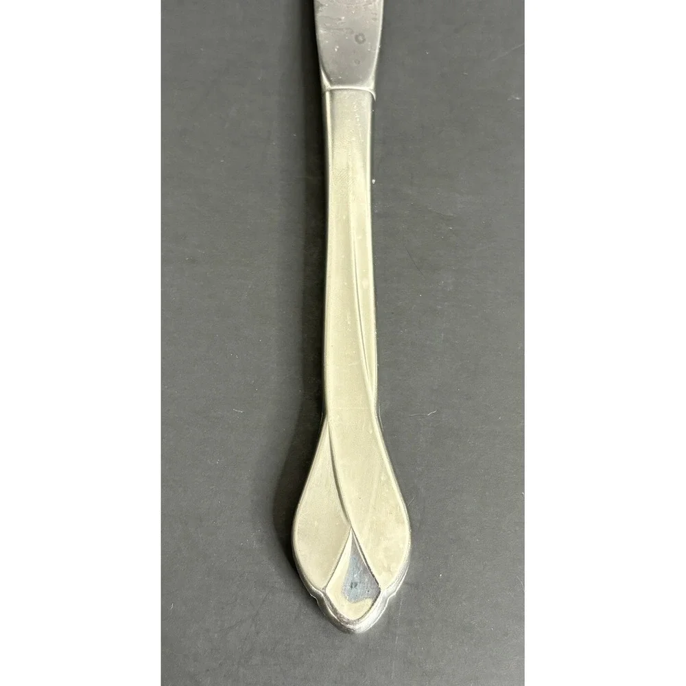 7 Oneida Satin Tribeca Modern Hollow Dinner Knife Stainless Frosted Flatware 9